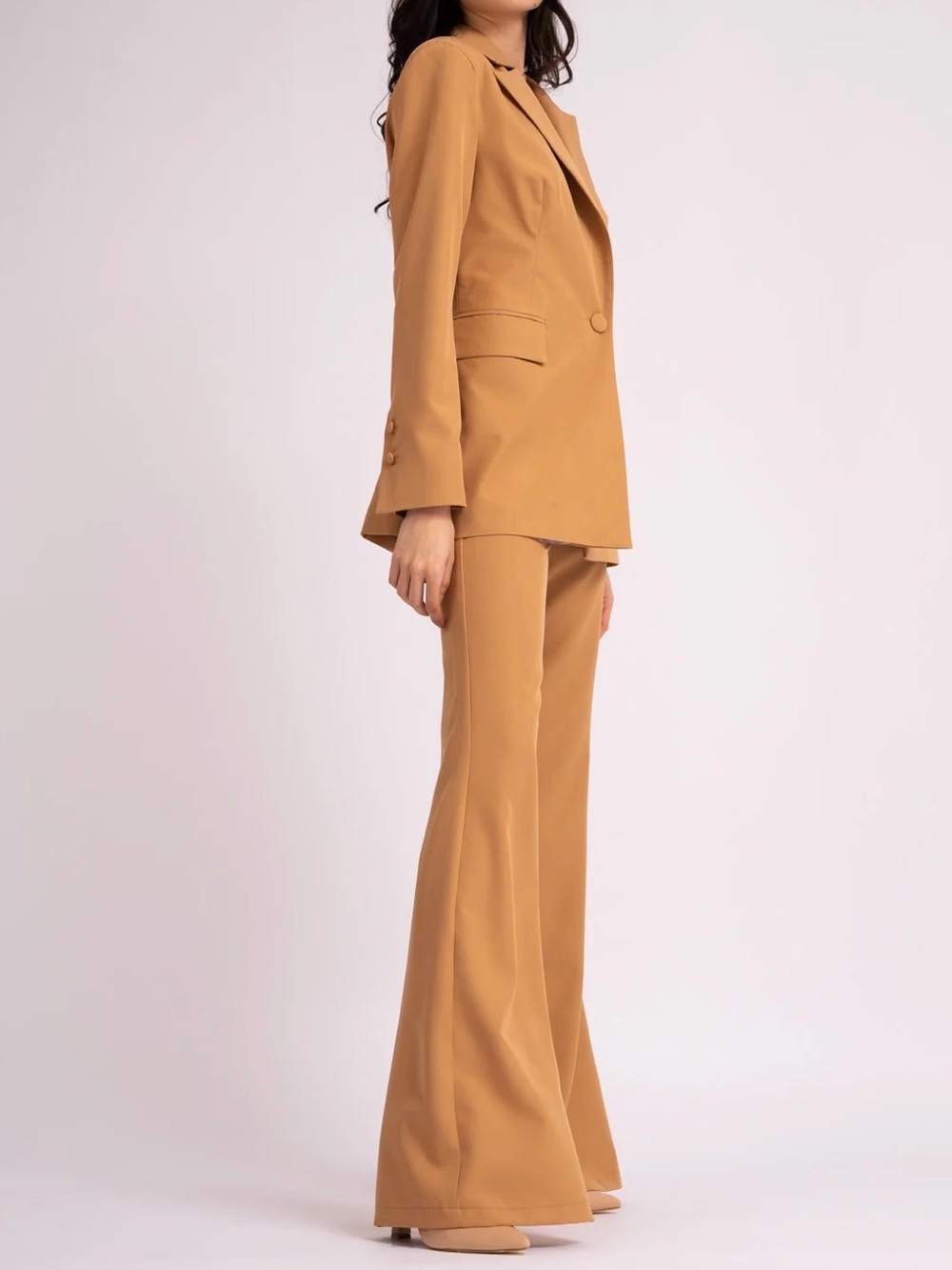 Wolf and Badger Camel Blazer
